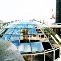 Fast Installation Light Steel Space Frame Glass Geodesic Dome Structure